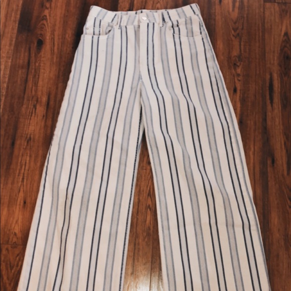 H&M STRIPED FLARE PANTS - Picture 2 of 4